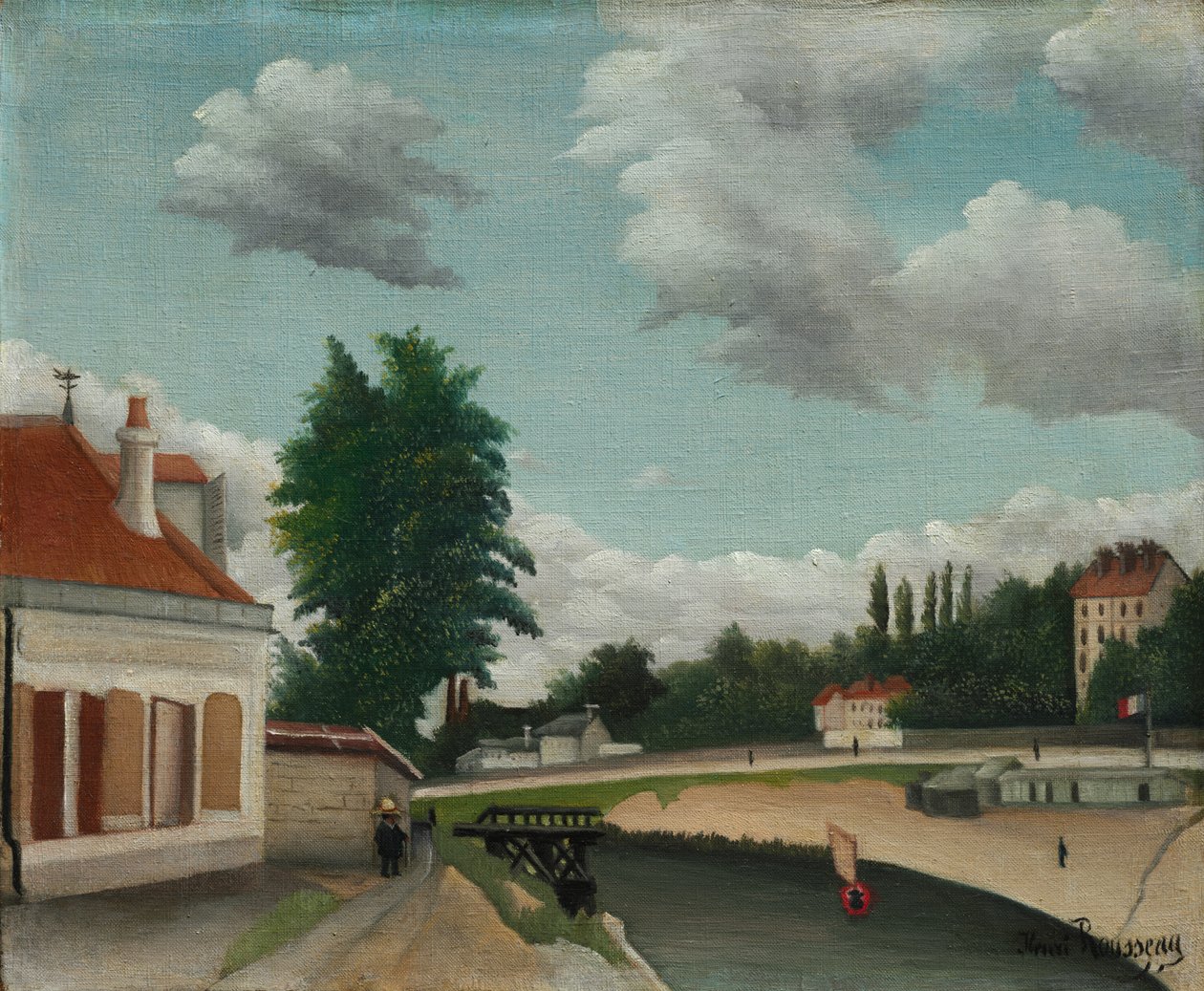 Udkanten af Paris, ca. 1900 af Henri J.F. Rousseau