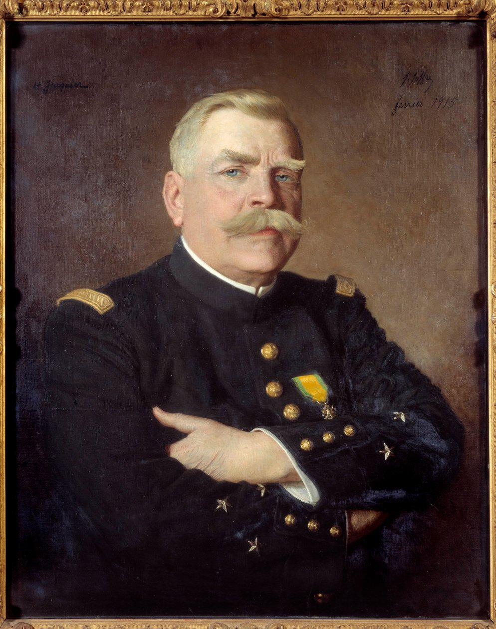 Portræt af Joseph Joffre (1852-1931), marskal af Frankrig. Maleri af Henry Jacquier (1878-1921). 1915. Størrelse 0,81 x 0,65 Versailles, Chateau Museum af Henri Jacquier