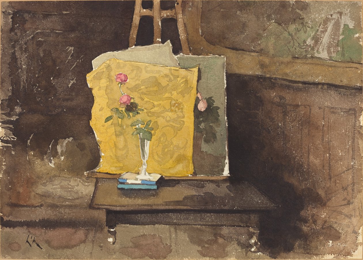 Et hjørne af et studie af Henri Joseph Harpignies