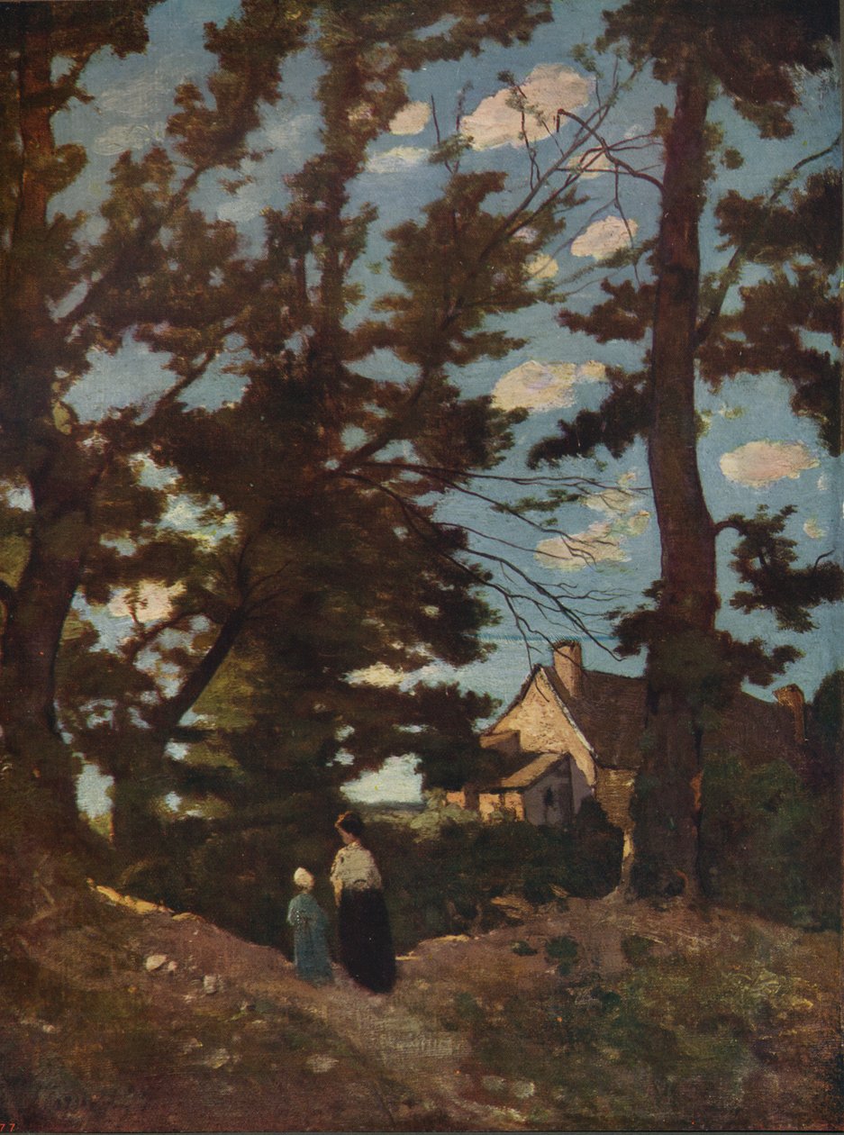 Et landskab, c1915 af Henri Joseph Harpignies