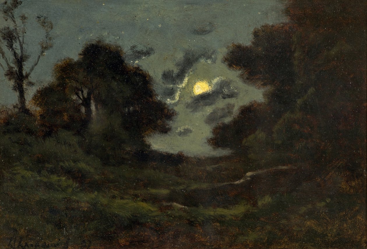 Måneskin, 1897 af Henri Joseph Harpignies