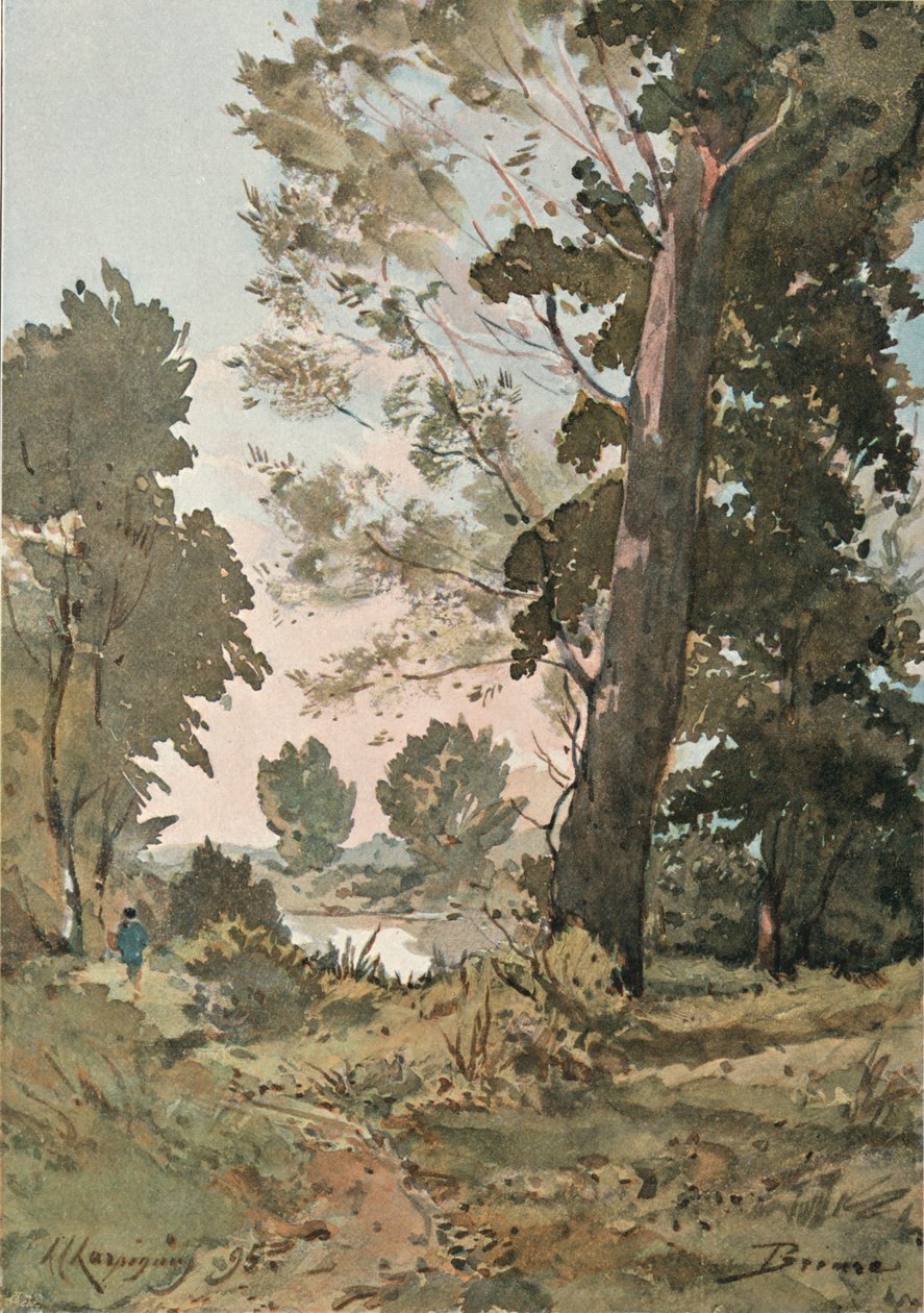 Fra The Watercolor af Henri Harpignies, c1839-1898, 1898 af Henri Joseph Harpignies