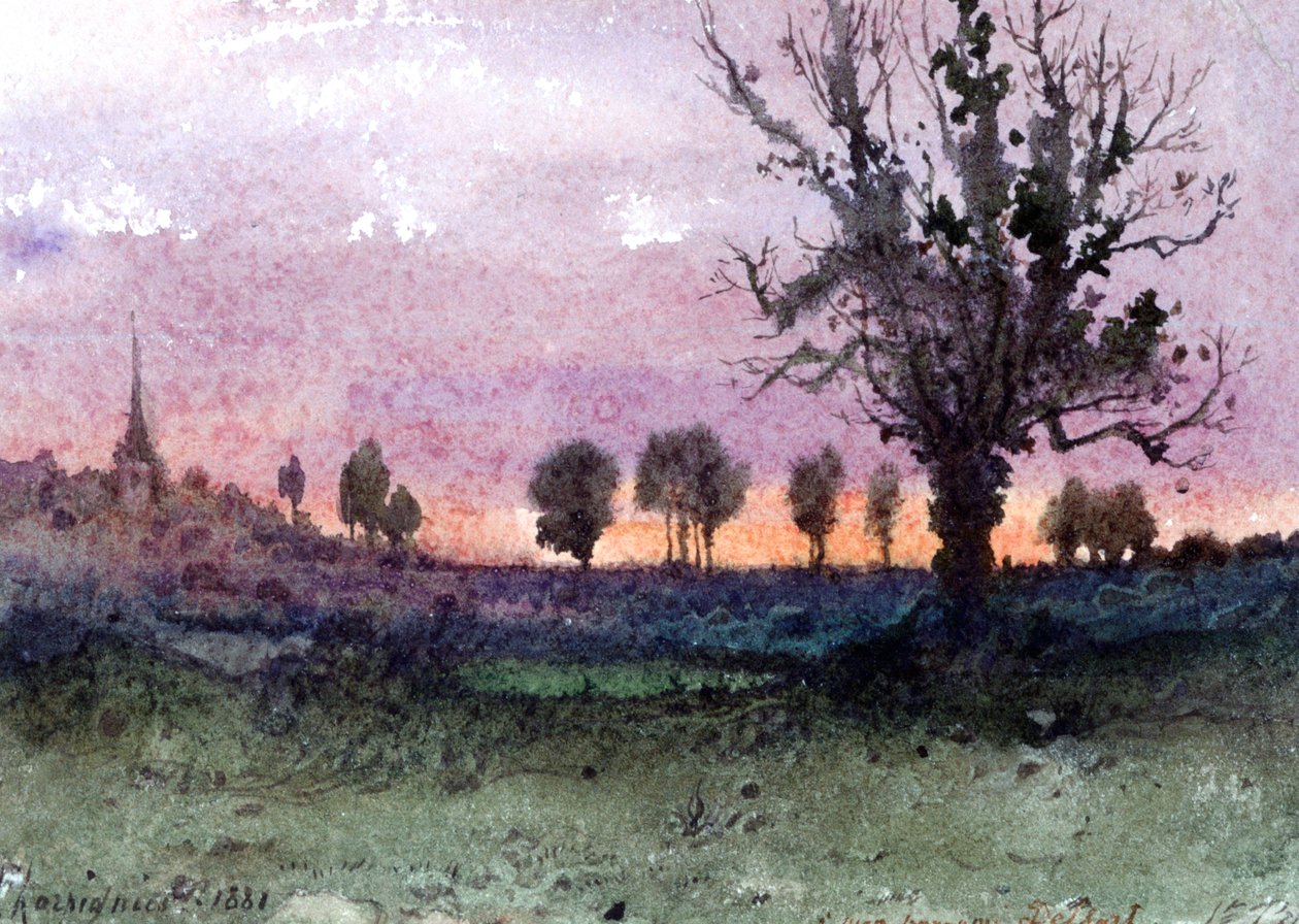 Landskab, 1881 af Henri Joseph Harpignies