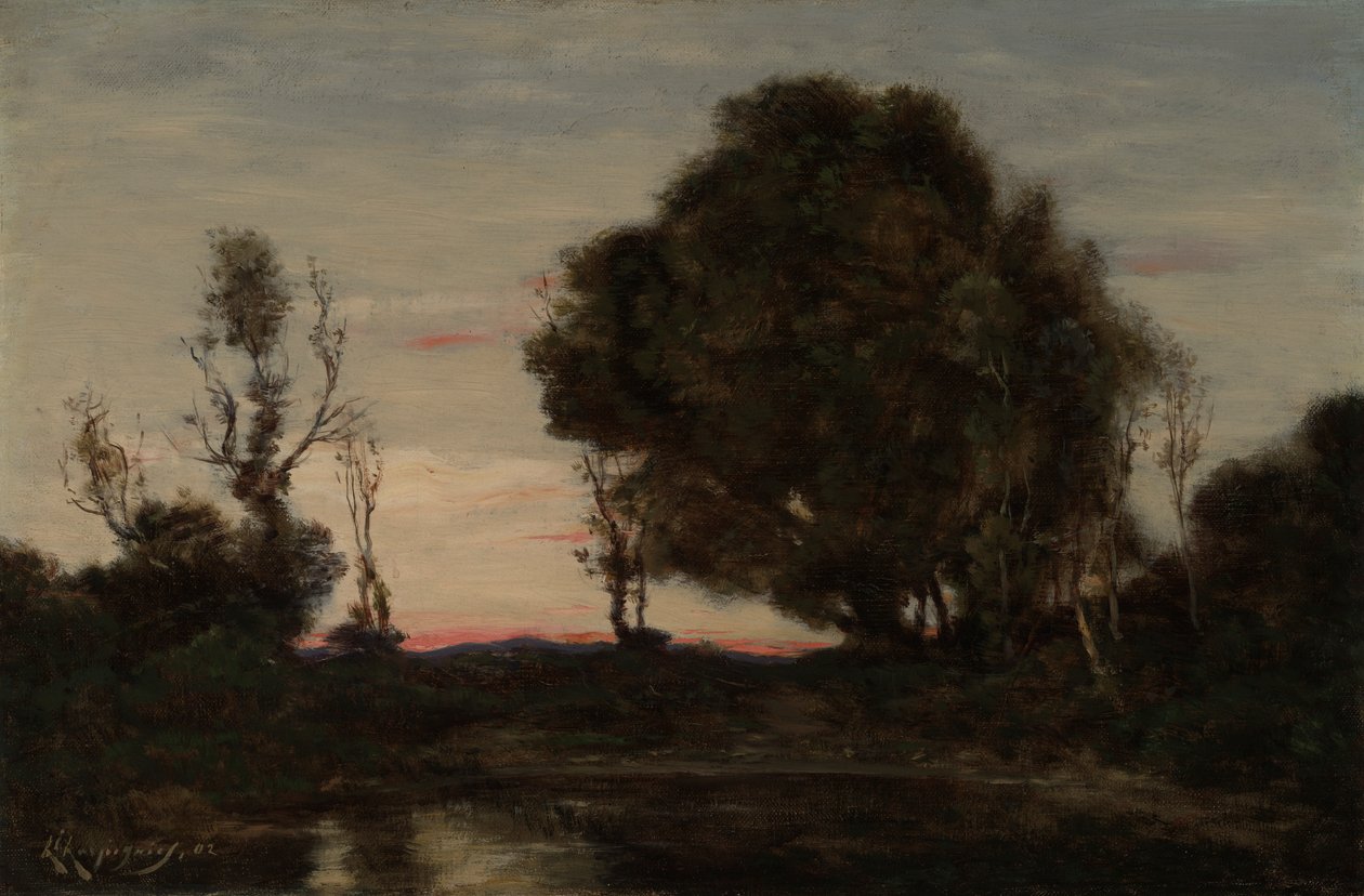 Landskab i skumringen af Henri Joseph Harpignies