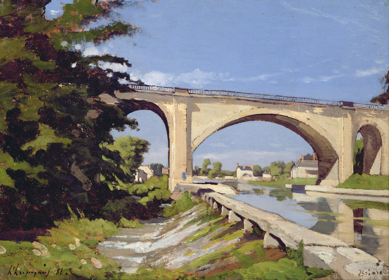 Le Pont Canal a Briare, 1888 af Henri Joseph Harpignies