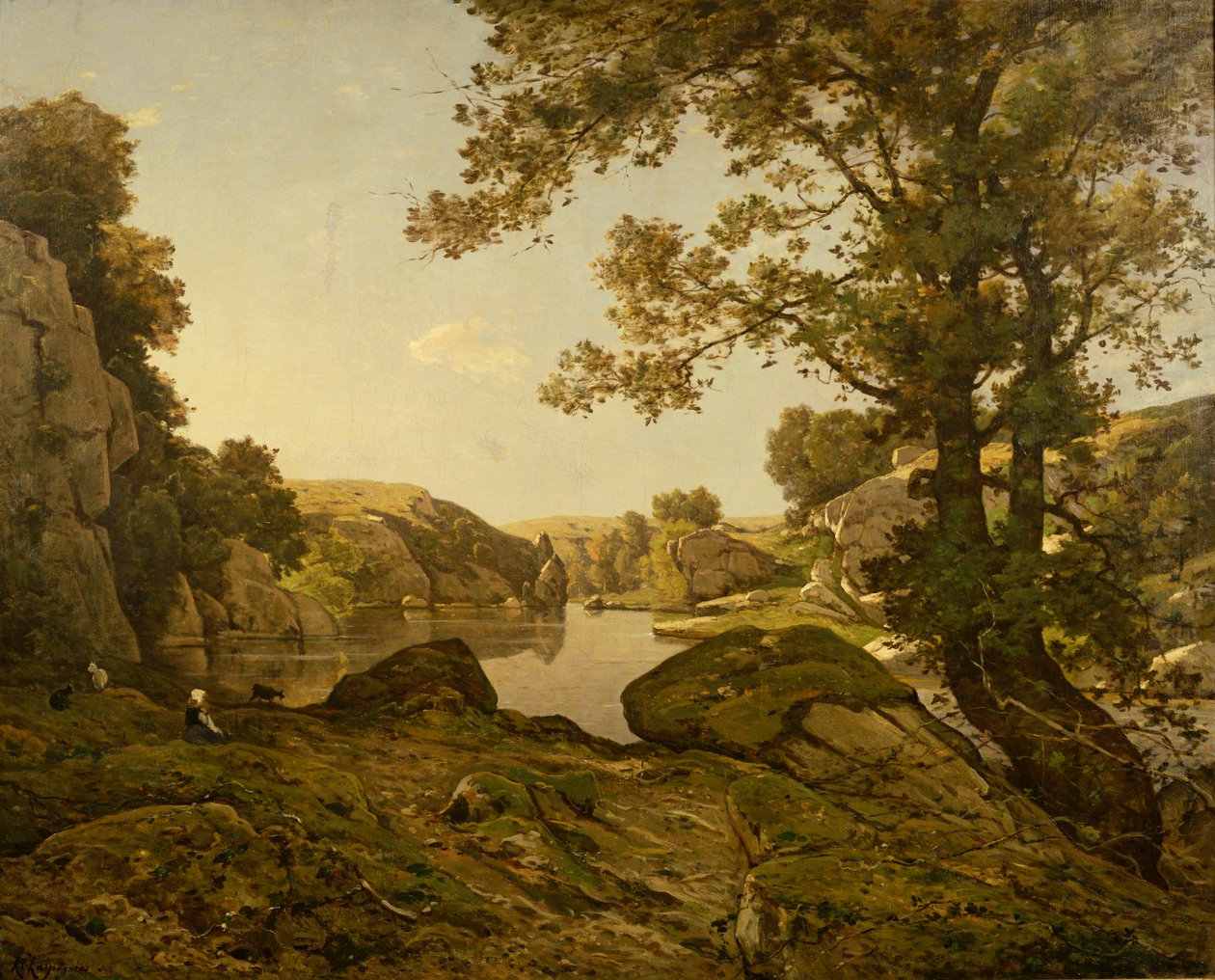 Ulvespringet af Henri Joseph Harpignies