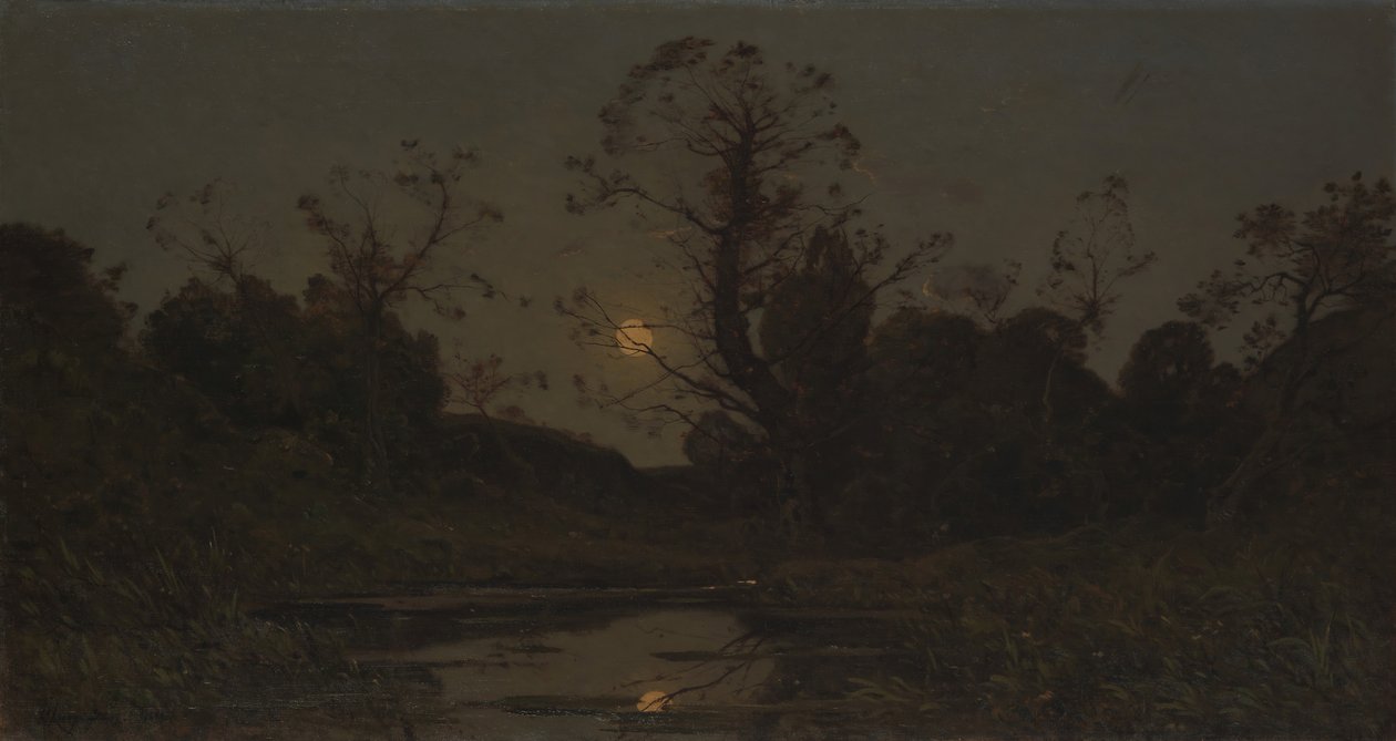 Moonrise, 1885. af Henri Joseph Harpignies
