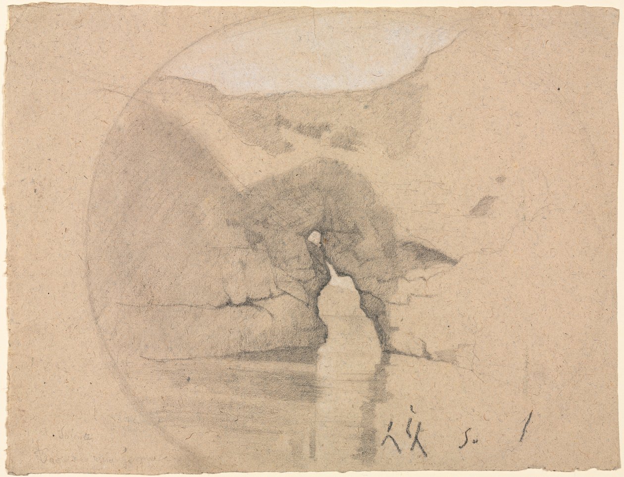 Sorrento, dronning Joans bade af Henri Joseph Harpignies