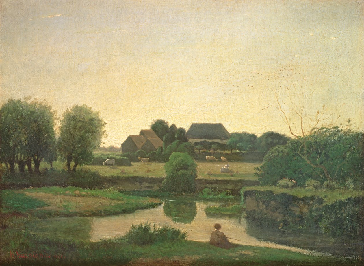 Dammen, 1853 af Henri Joseph Harpignies