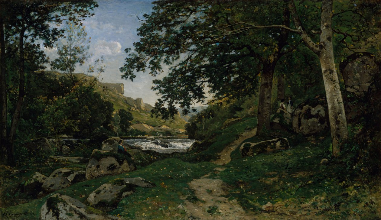 The Rocky Path in the Morvan Path of rocks in the Morvan, 1869. af Henri Joseph Harpignies