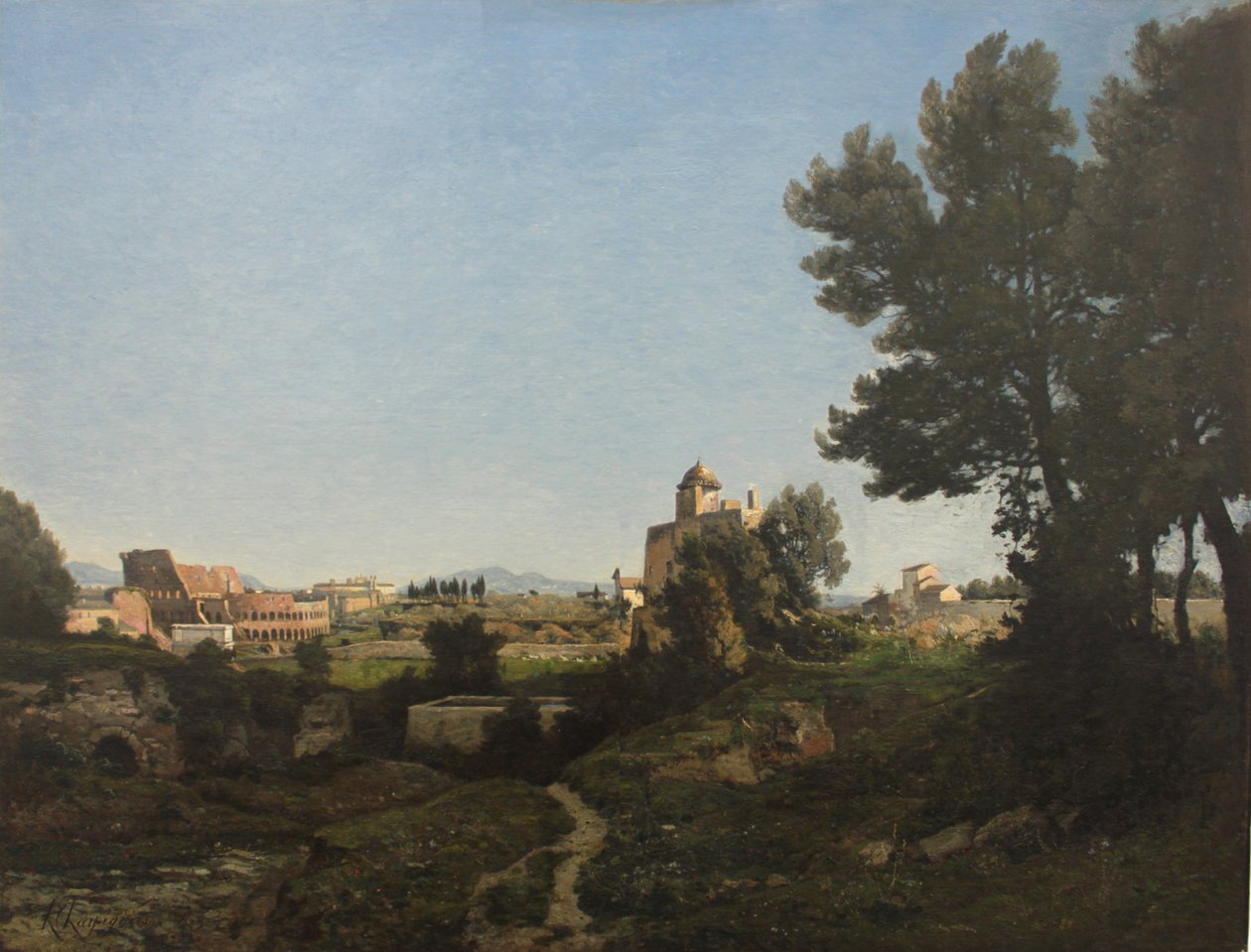 Udsigt over Rom fra Palatinerhøjen, 1865 af Henri Joseph Harpignies