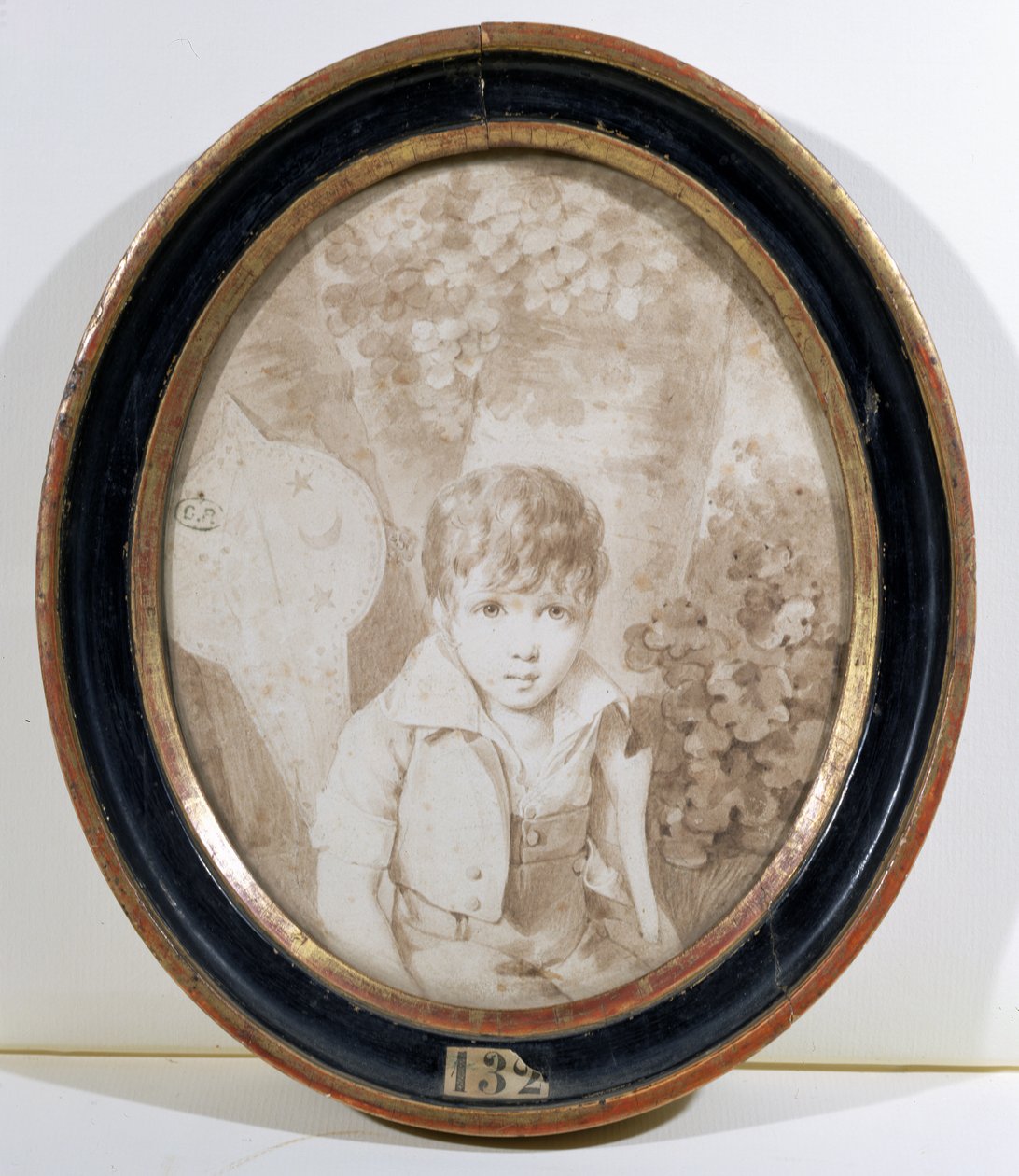 Honore de Balzac (1799-1850) seks år gammel, 1805 (pen og blæk og vask på papir) af Henri Joseph Hesse