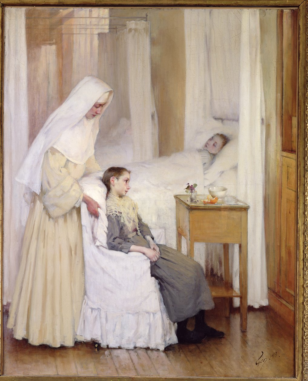 På Notre-Dame du Perpetuel Bon Secours Hospital, 1903 af Henri Jules Jean Geoffroy
