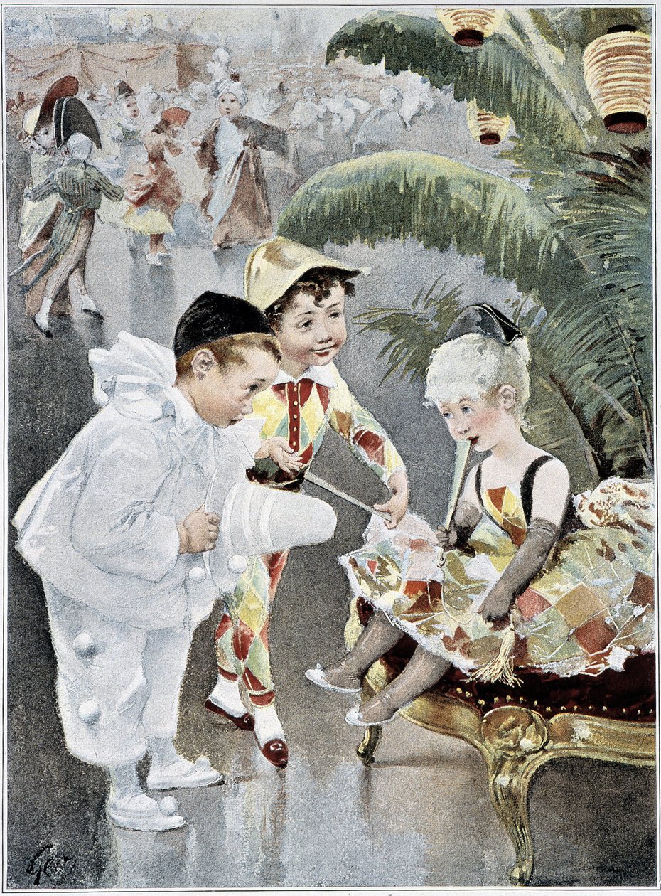 Børnekostume eller maskebal - ill. af Geoffroy, i "" Figaro Illustré", maj 1901 af Henri Jules Jean Geoffroy