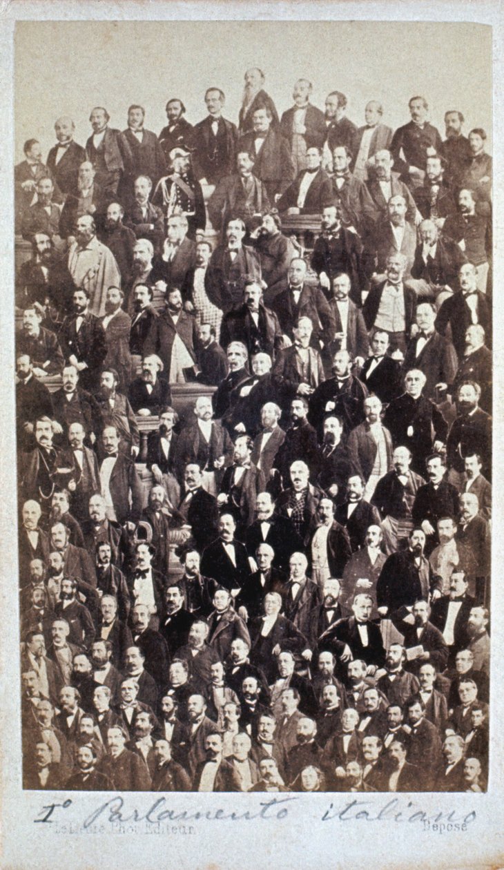 DET FØRSTE ITALIENSKE PARLAMENT 1861 af Henri Le Lieure