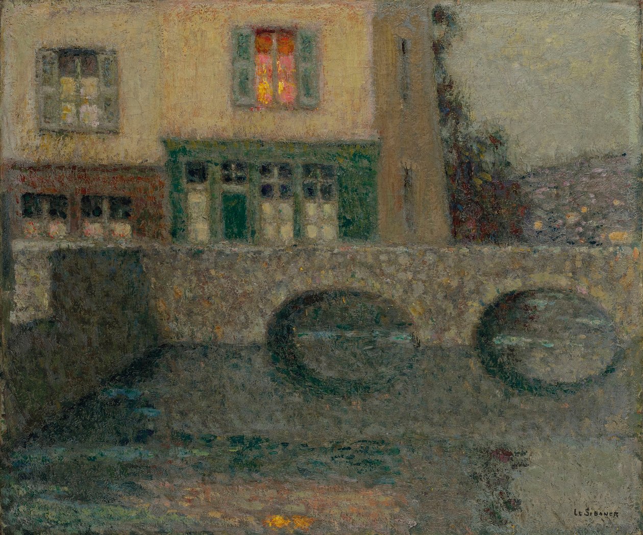 Le Pont, mellem 1931 og 1938. af Henri Le Sidaner
