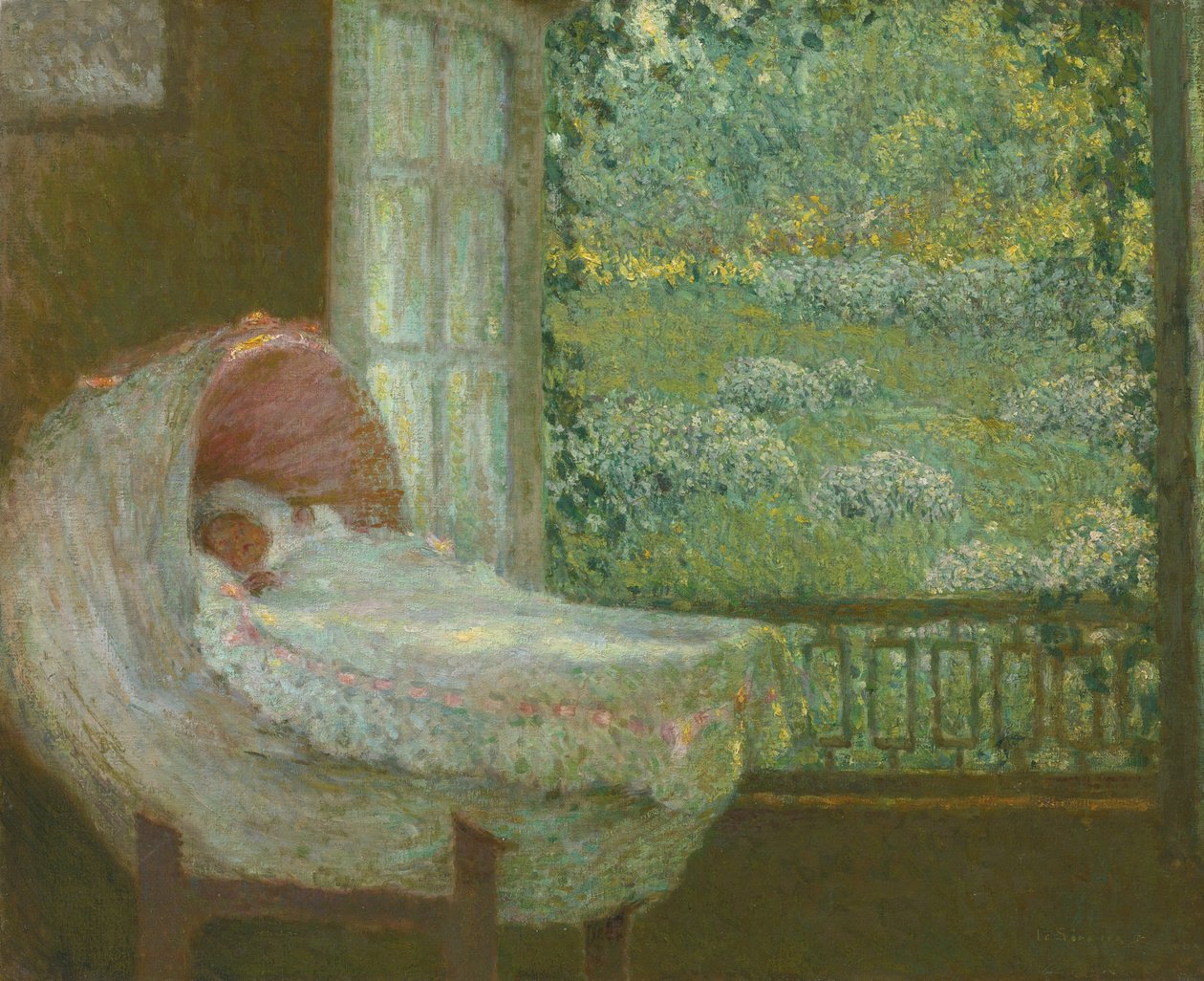 Vuggen, 1905 af Henri Le Sidaner