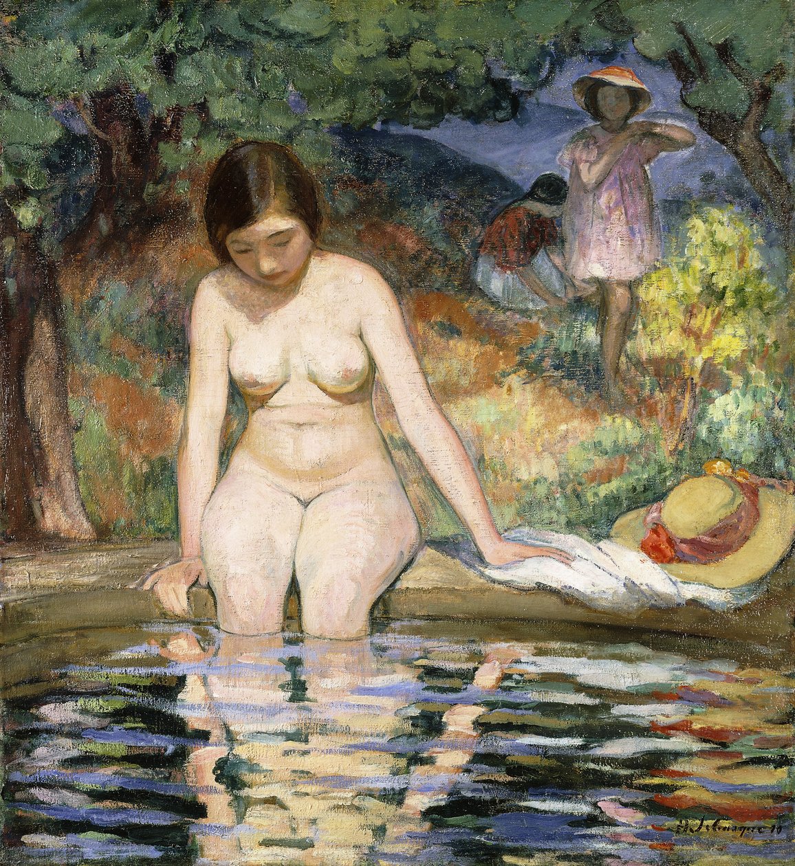 Badende; Bader, 1910 af Henri Lebasque