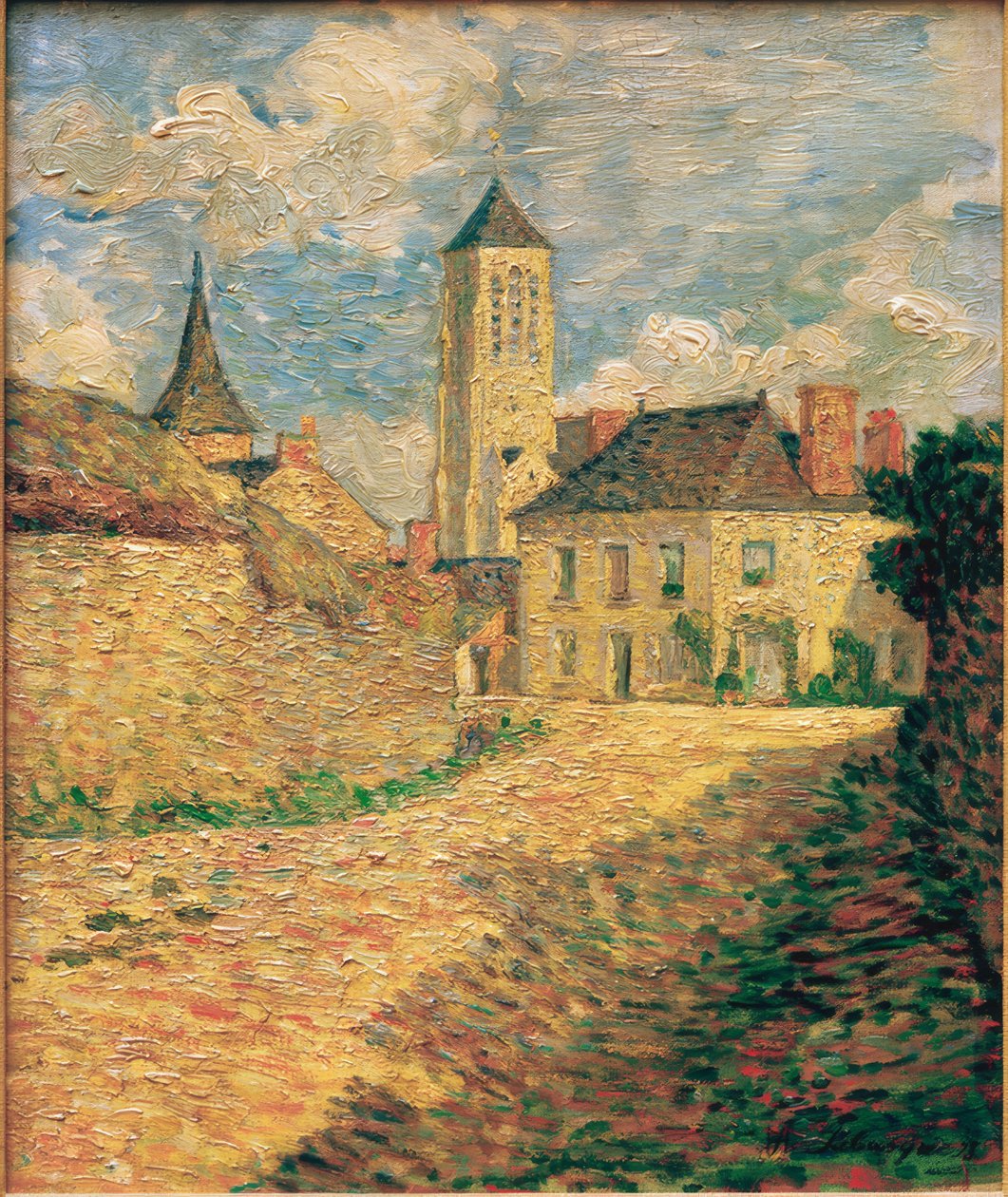 Landsbyen Champigné, Maine Et-Loire af Henri Lebasque