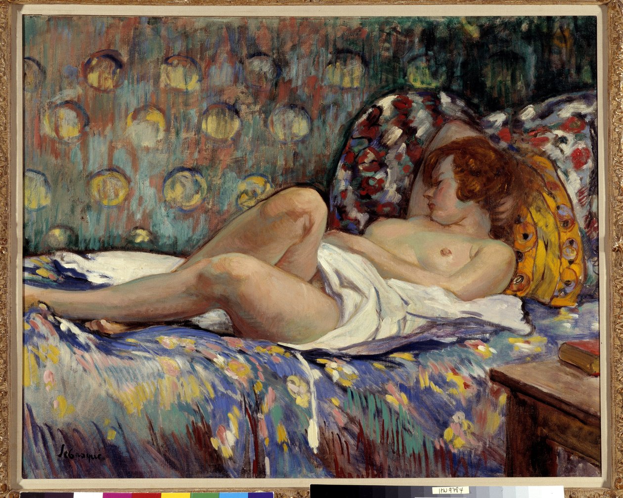 Nu Longe-maleri af Henri Lebasque (1865-1937) Obligatorisk omtale: Samlingsstiftelsen mht. de Provence, marseille af Henri Lebasque