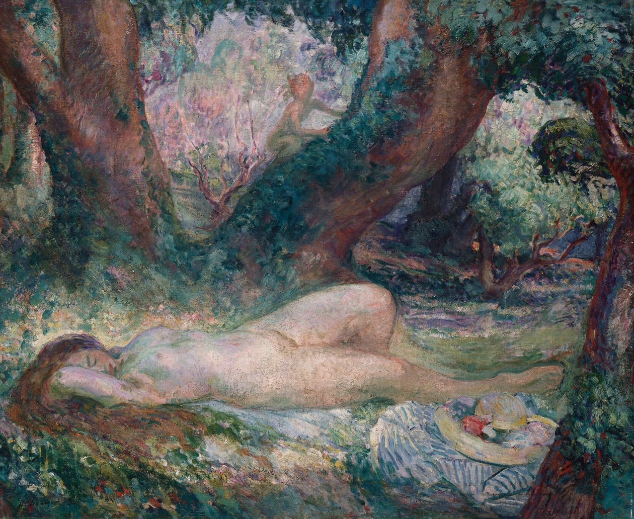 Sovende nymfe af Henri Lebasque