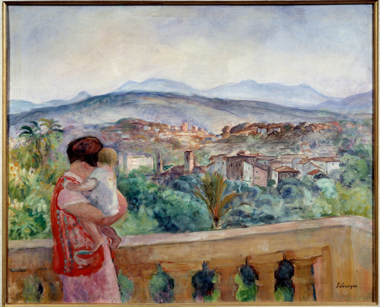 Canet om foråret. Maleri af Henri Lebasque (1865 - 1937) af Henri Lebasque