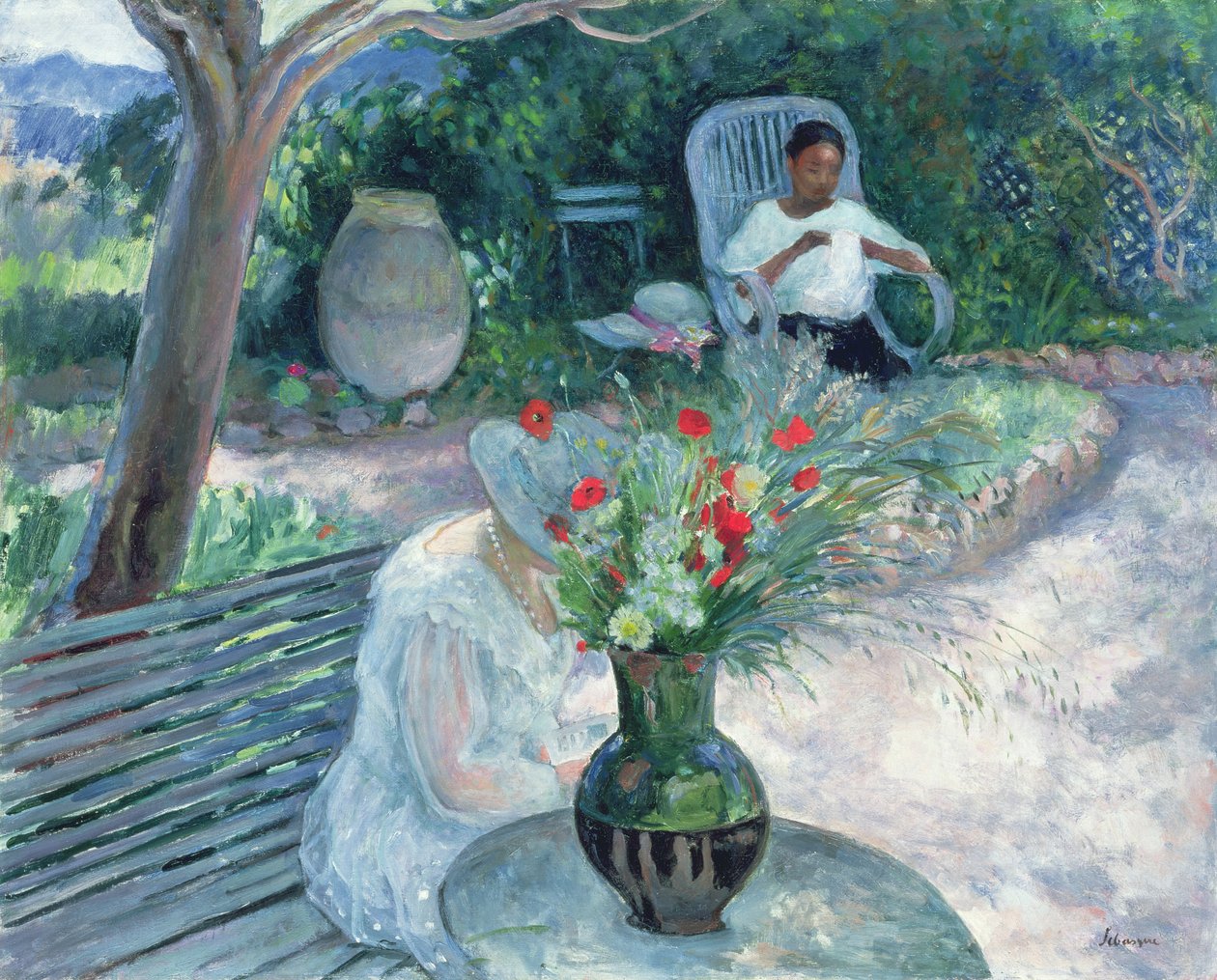 The Garden of Pradet, c.1923 af Henri Lebasque