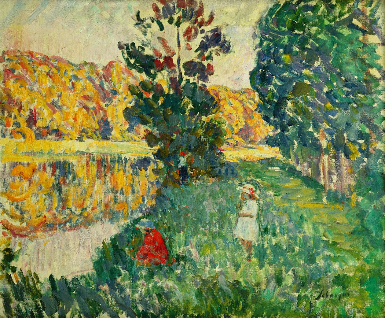 St. Peters damme; St. Pierres damme, af Henri Lebasque