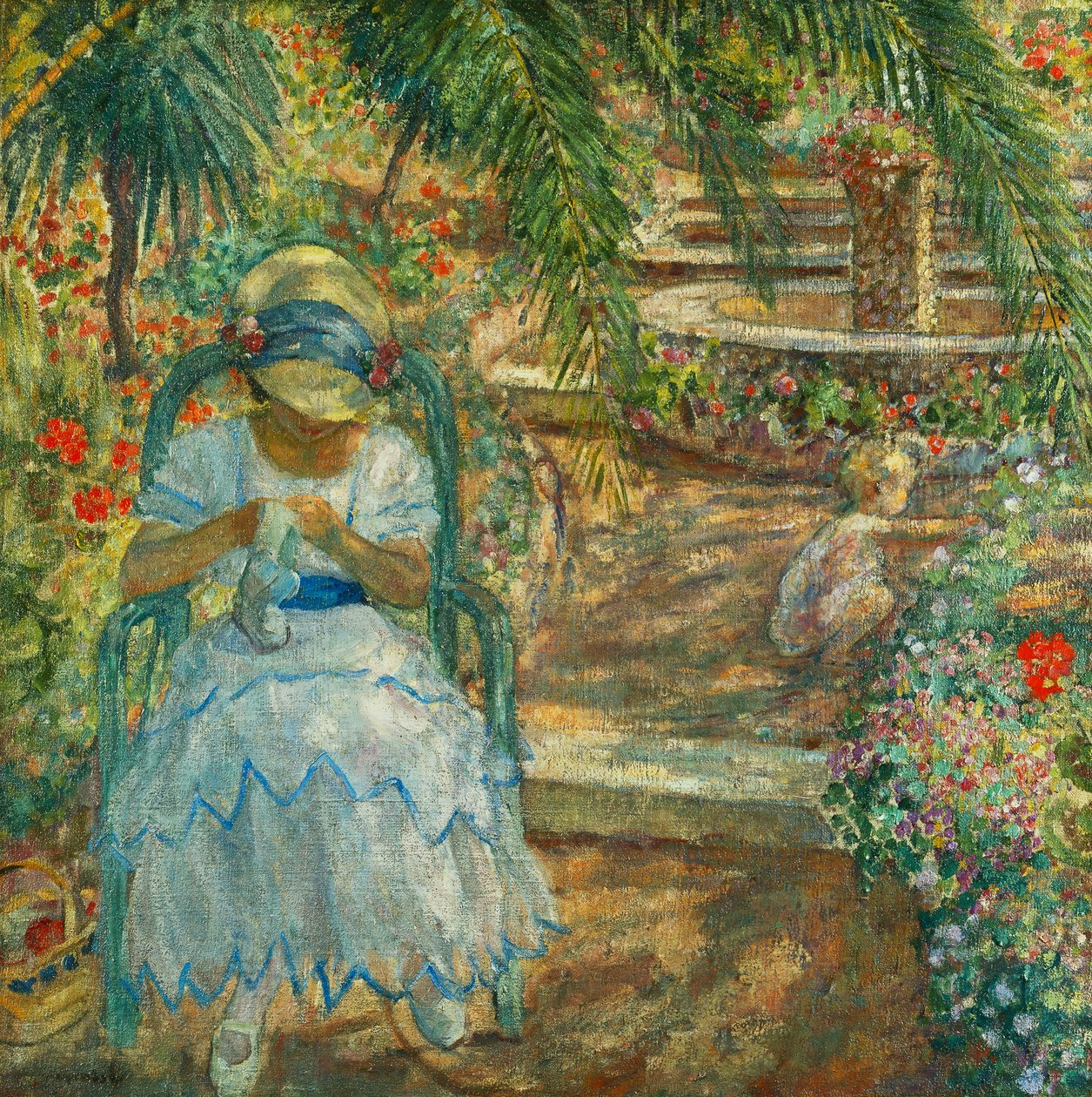 Under Palmetræerne; under palmerne, af Henri Lebasque
