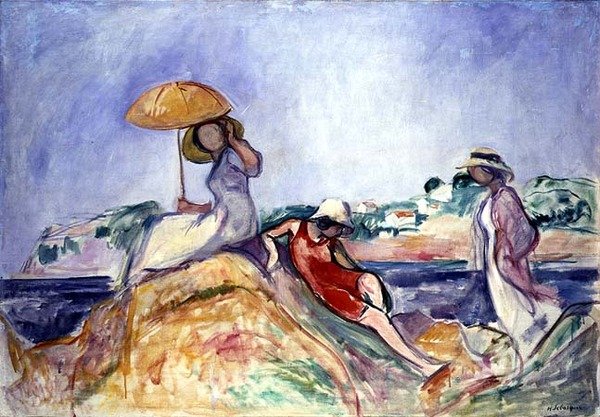 Kvinder ved havet, ca. 1910 (olie på lærred) af Henri Lebasque