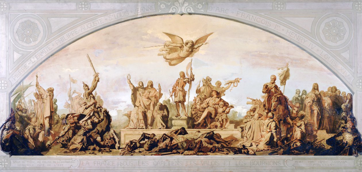 Frankrig under Capetiens, Valois and the Bourbons, 1856 af Henri Lehmann