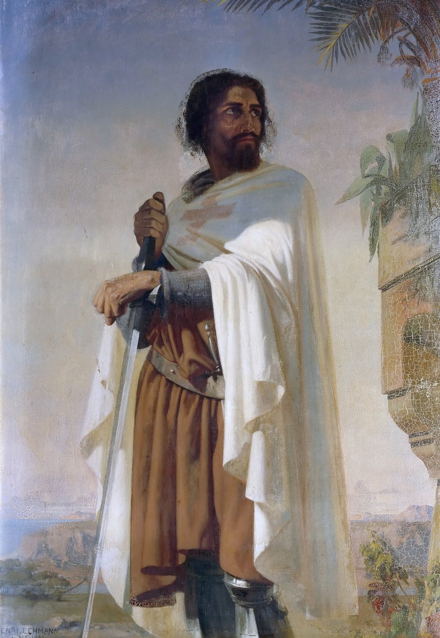 Hugues de Payens, tempelriddernes stormester af Henri Lehmann