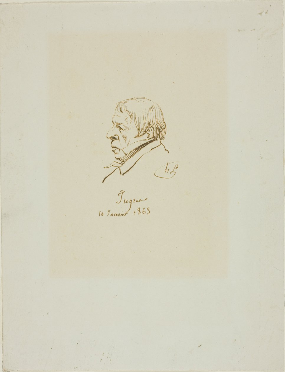 Jean Auguste Dominique Ingres af Henri Lehmann