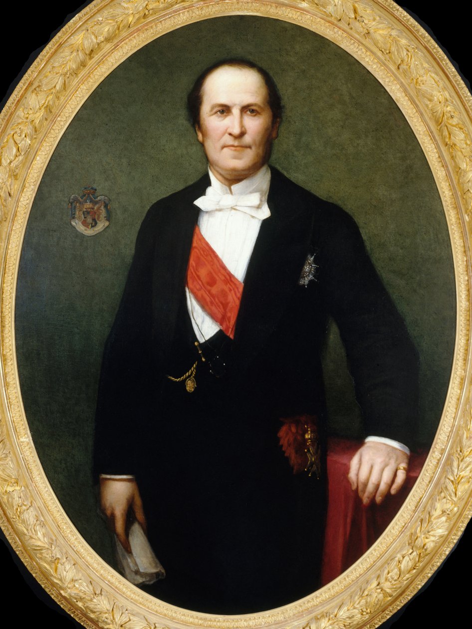 Portræt af Georges-Eugène Baron Haussmann 1809-1891, ca 1860. af Henri Lehmann