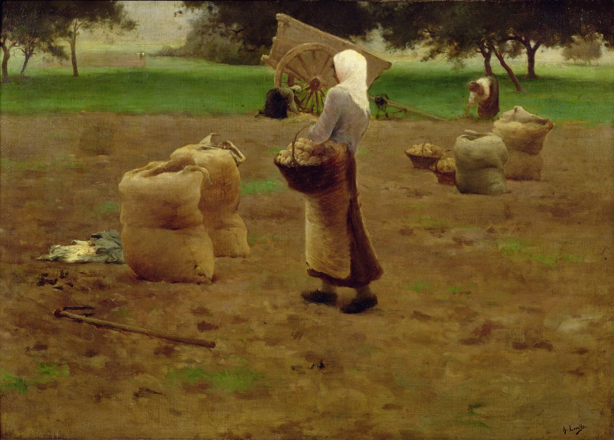 Høst af kartofler af Henri Lerolle