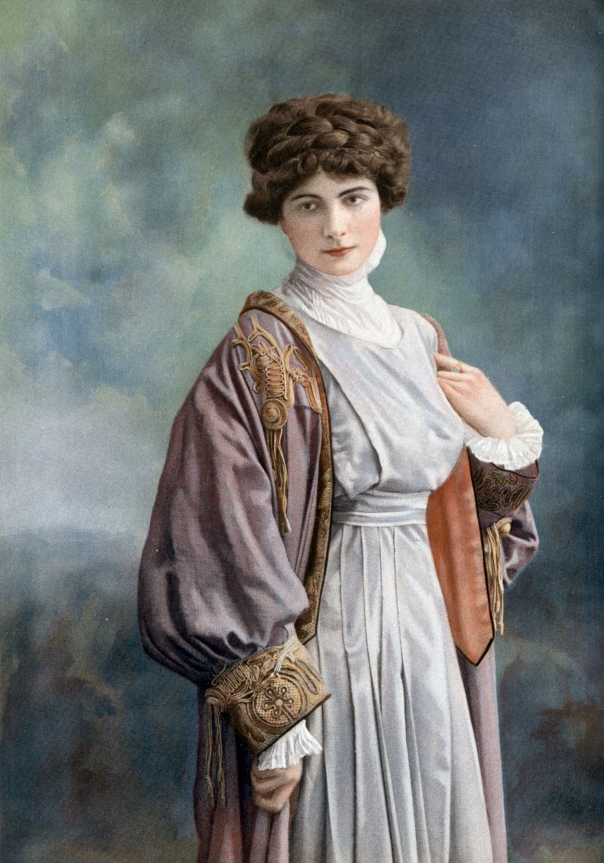 Komiker Melle Paz Ferrer, foto af Henri Manuel fra det franske blad "Le Theatre" oktober 1908 af Henri Manuel
