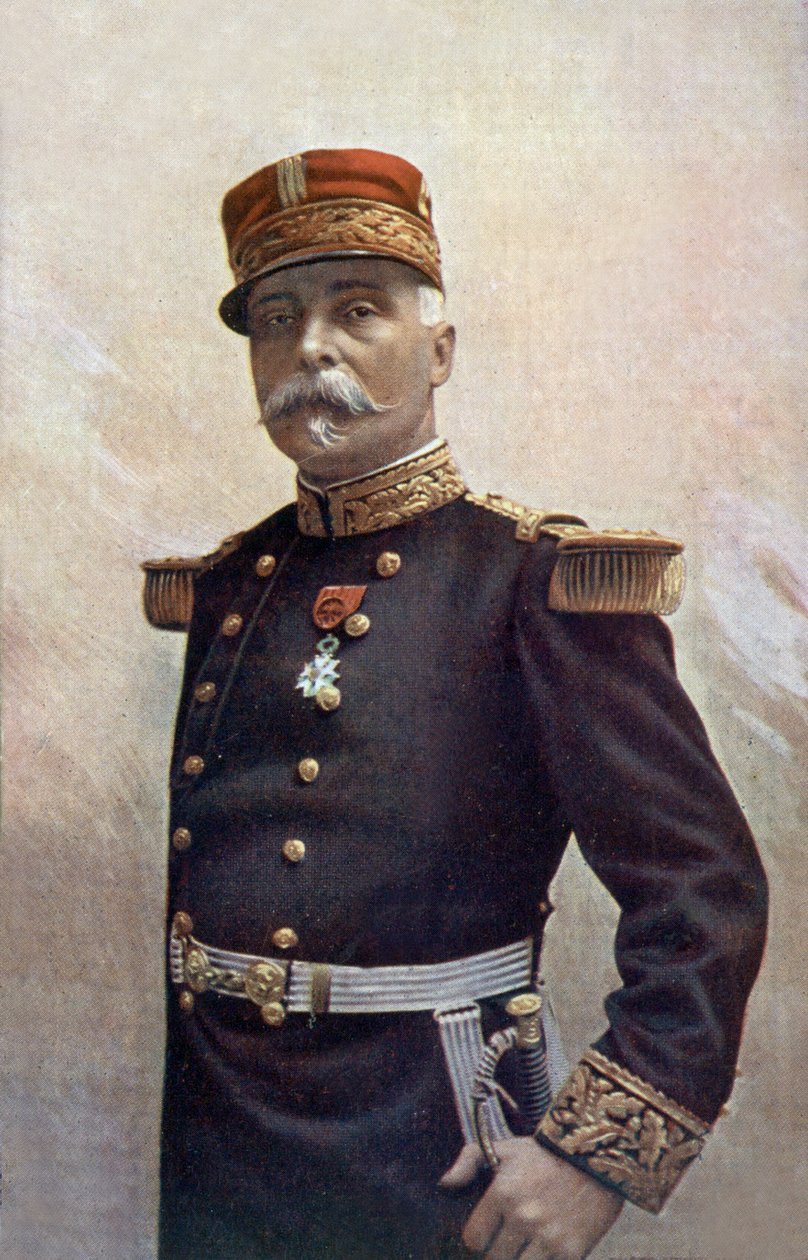 Fransk general Pau, hærfører for Alsace af Henri Manuel
