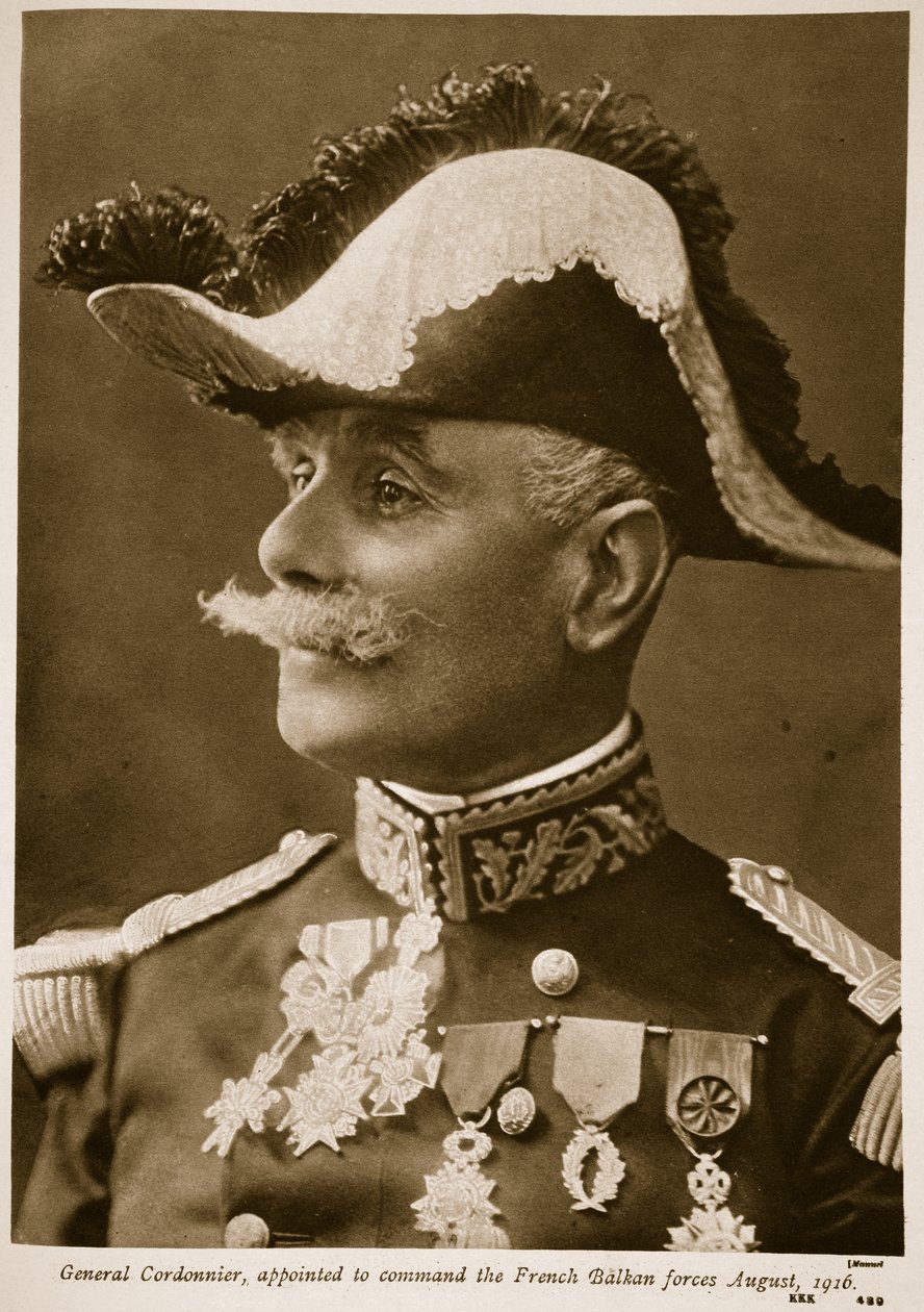 General Cordonnier, udnævnt til at lede de franske Balkanstyrker August af Henri Manuel