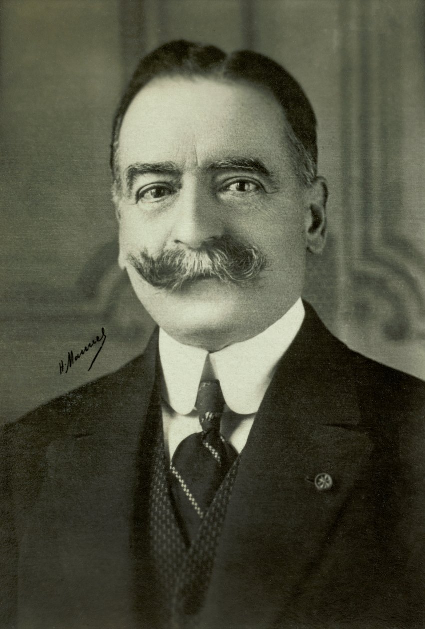 Portræt af Charles de Broqueville (foto) af Henri Manuel