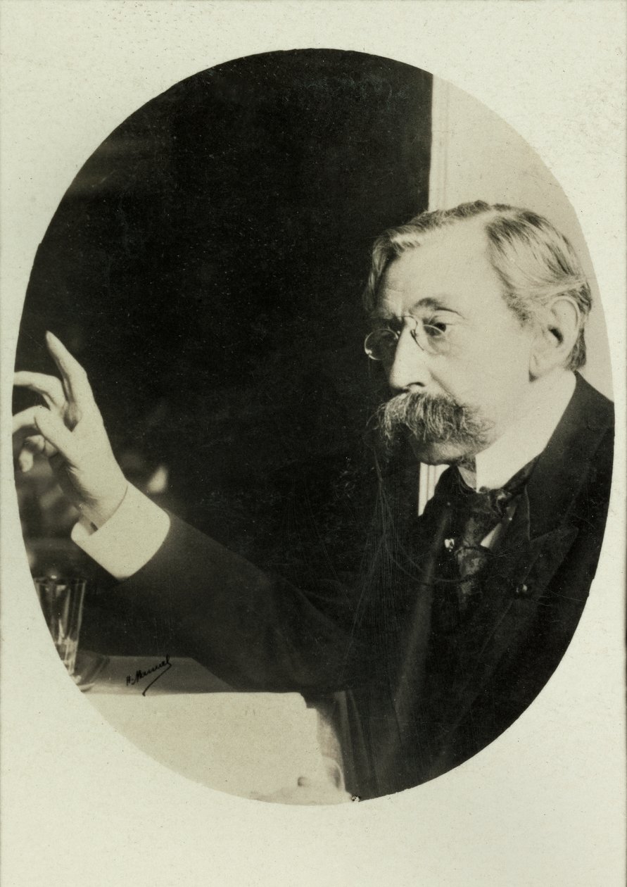 Portræt af Emile Verhaeren (foto) af Henri Manuel