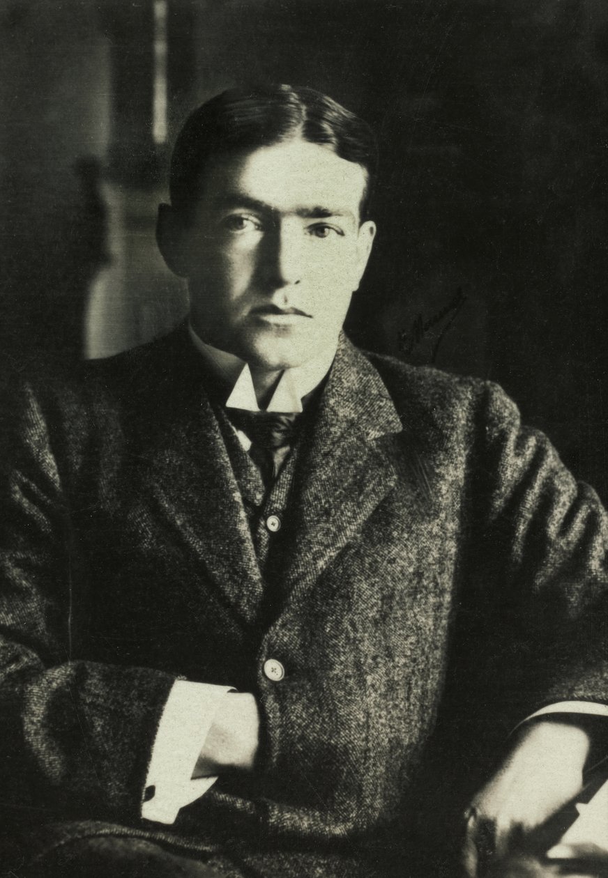 Portræt af Ernest Shakleton, ca. 1905 (foto) af Henri Manuel