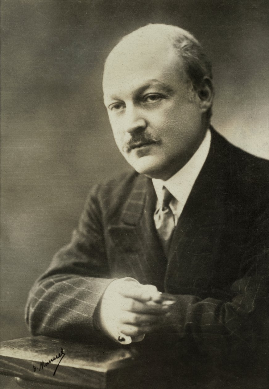 Portræt af Fernand Vanderem (foto) af Henri Manuel