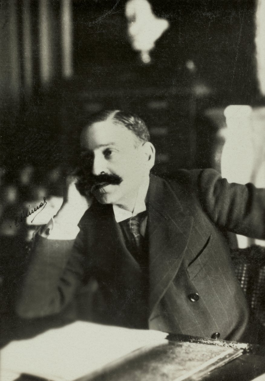 Portræt af Louis Lucien Klotz (foto) af Henri Manuel