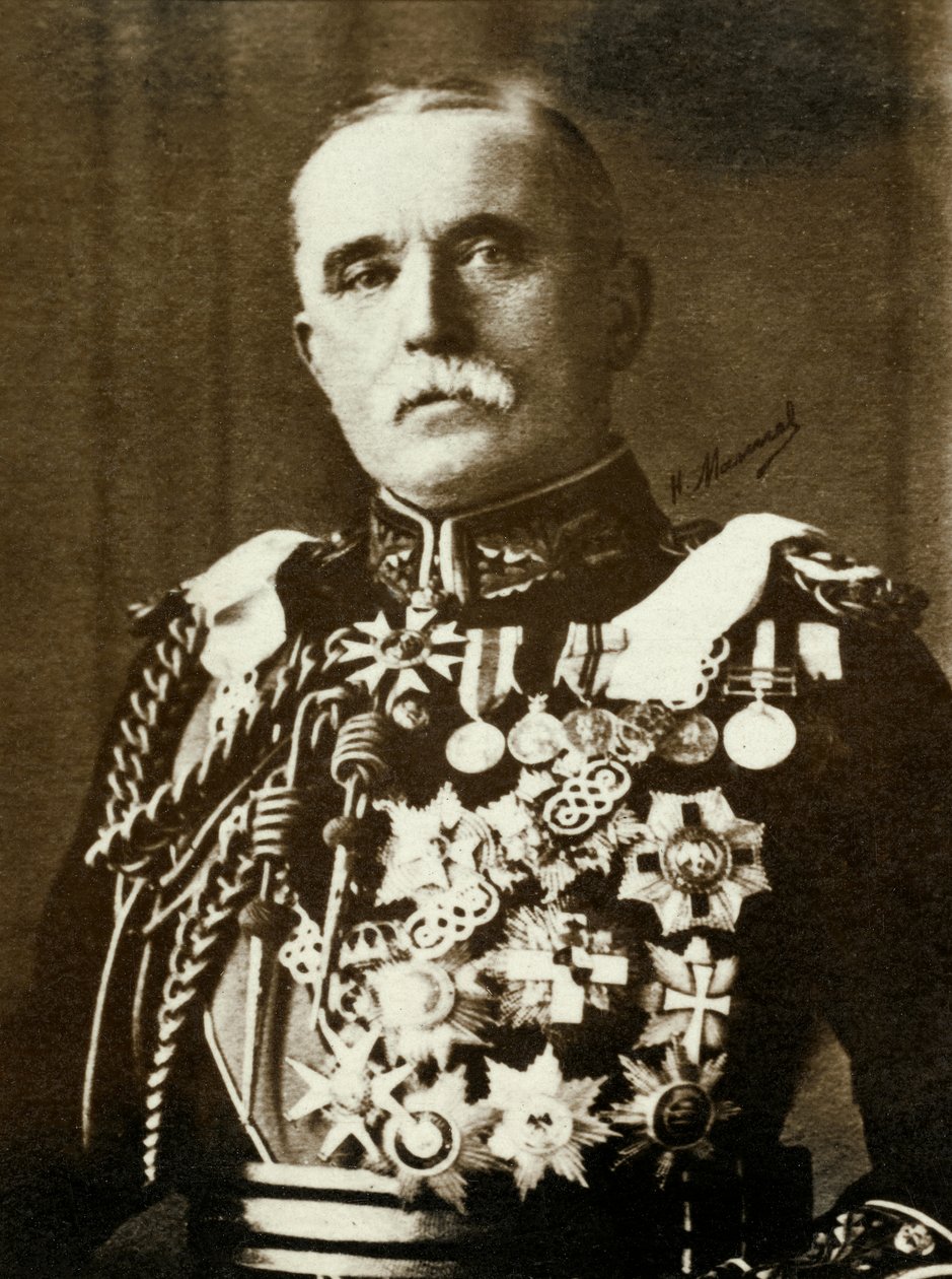 Portræt af Marechal John French (foto) af Henri Manuel