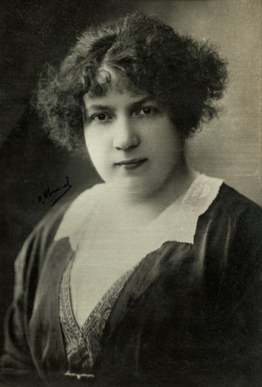 Portræt af Mme Adolphe Brisson dit Yvonne Sarcey (foto) af Henri Manuel