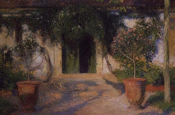 Indgang til et hus af Henri Martin