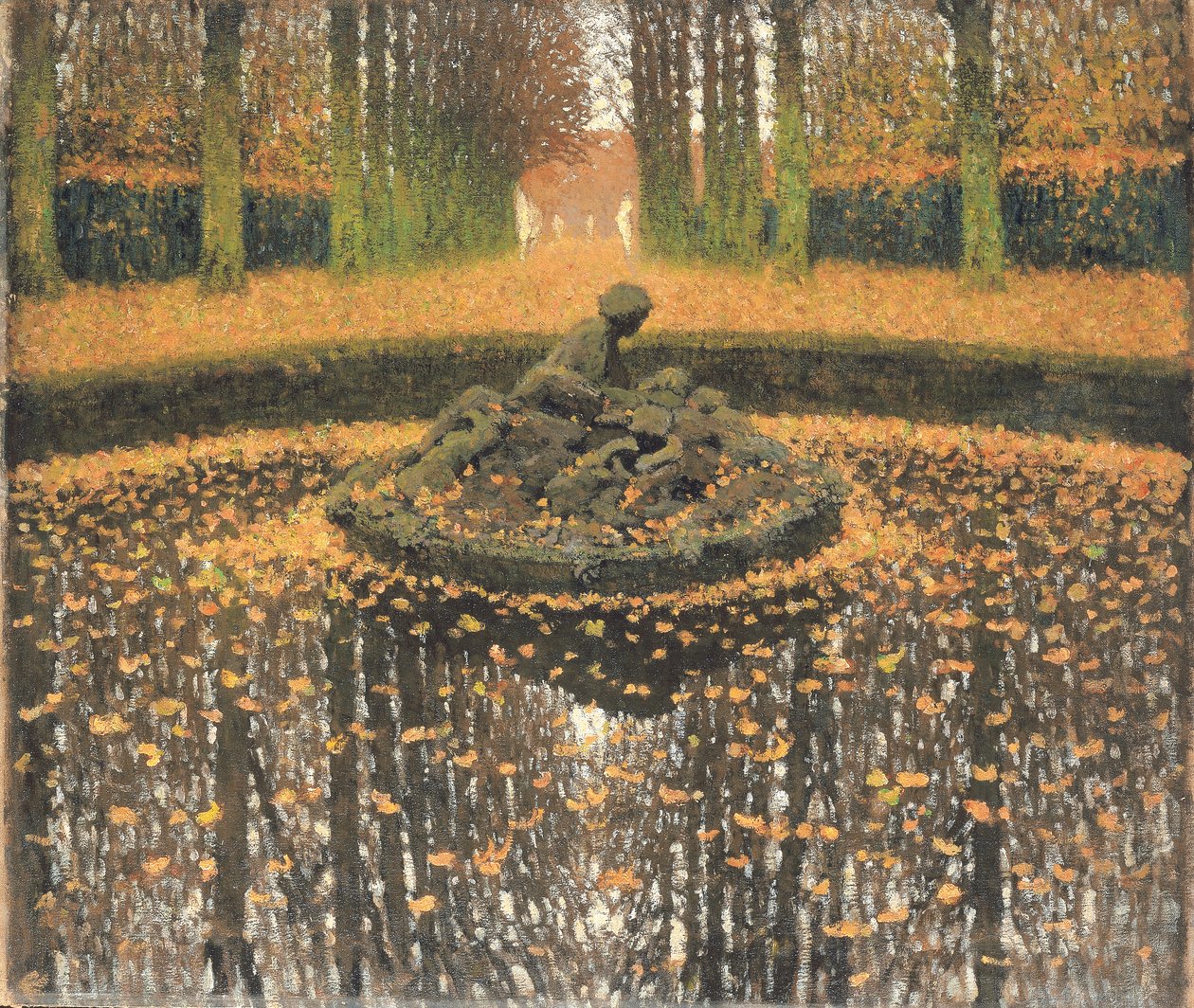 Dronningens springvand, Versailles, ca. 1920 af Henri Martin