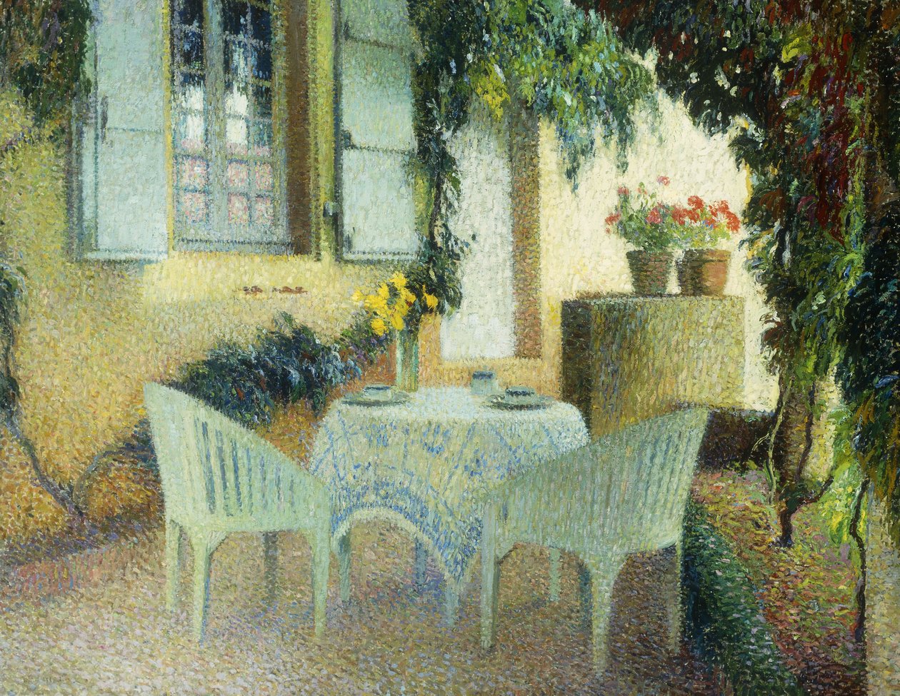 Terrasse på herregården i Marquayrol, af Henri Martin