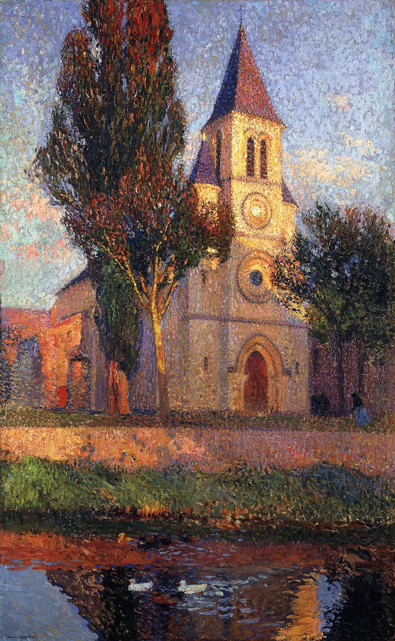 Kirken ved Labastide du Vert; Kirken labastide du Vert, af Henri Martin