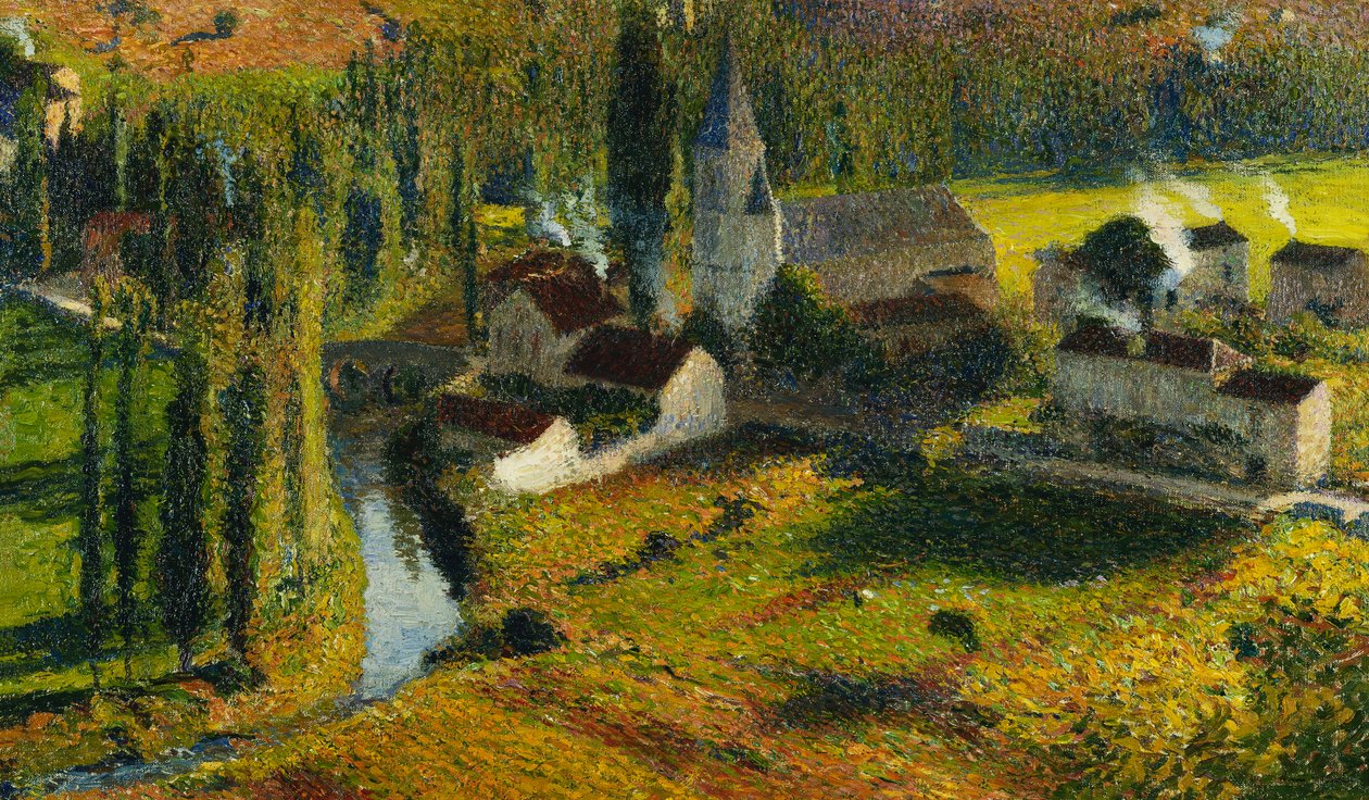 Den Befæstede By Grønne; La Bastide du Vert, af Henri Martin